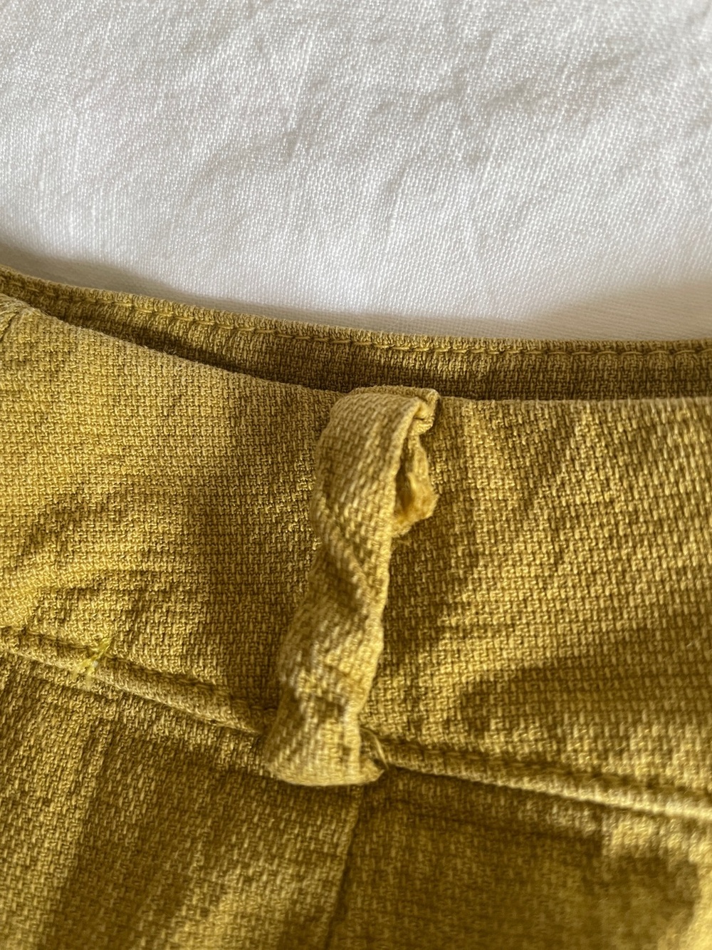 Lacausa Relaxed Wide Leg Trouser Pant Crop Size 6 - Mustard - Picture 15 of 15